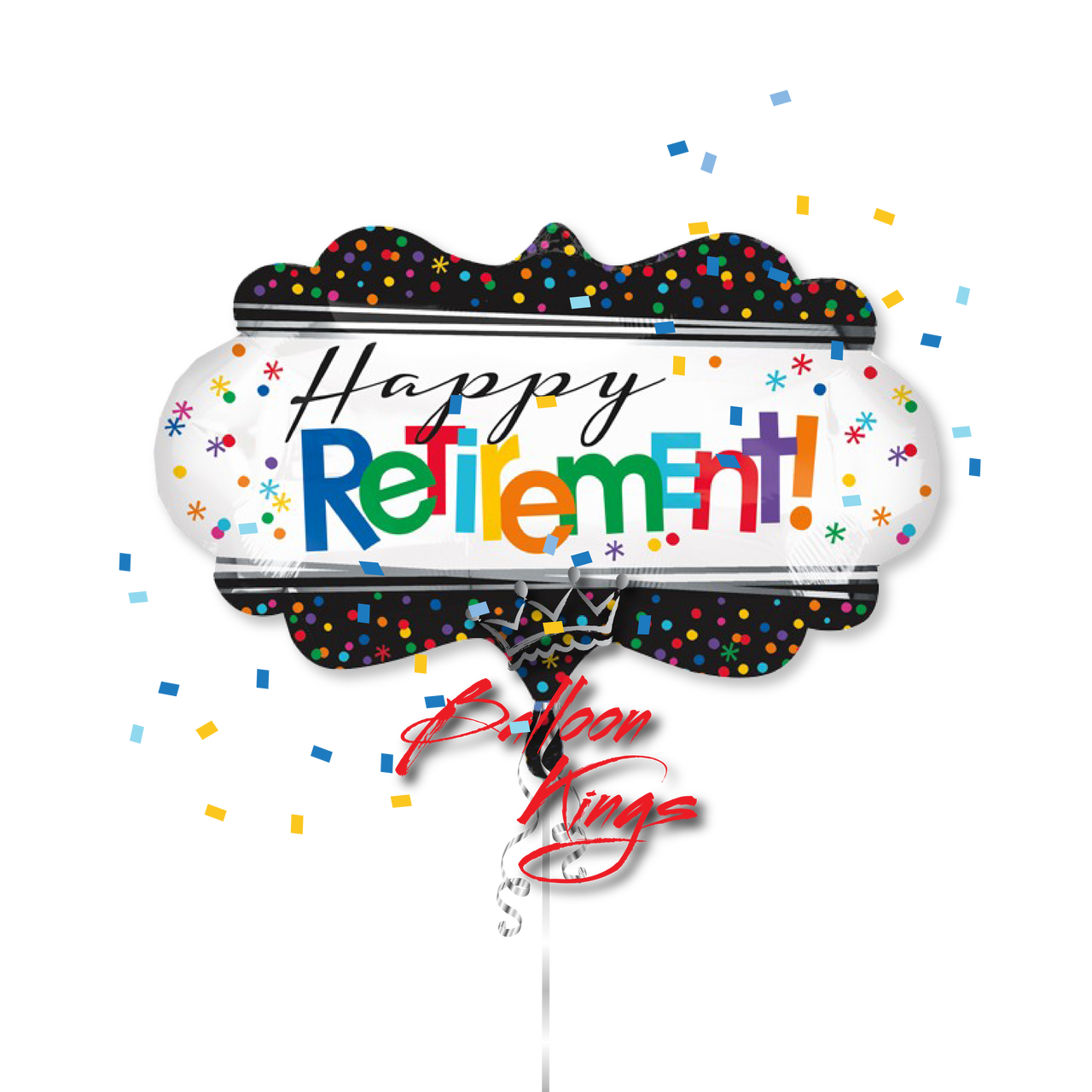 Happy retirement marquee clipart vector