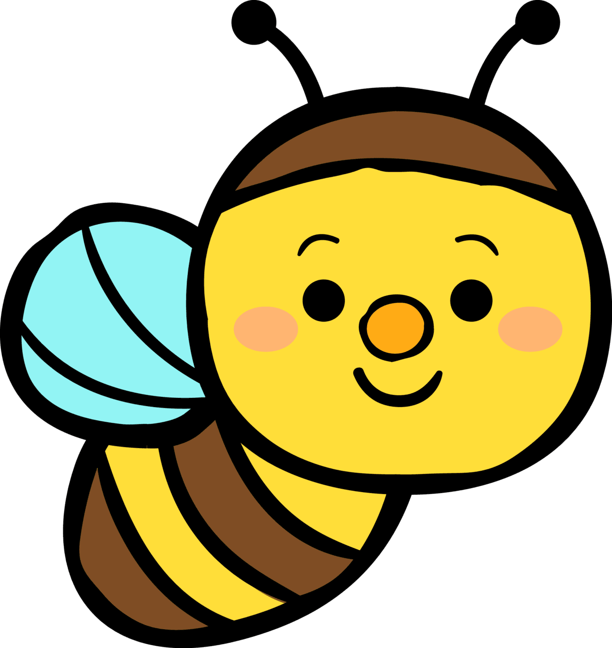 Honey bee pin page clipart free 7