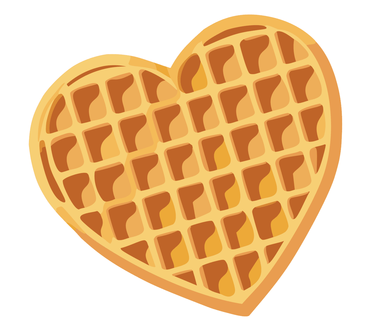 Our treats the happy waffle clipart transparent