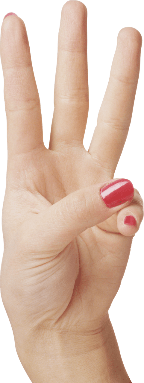 Nail three finger hand clipart picture