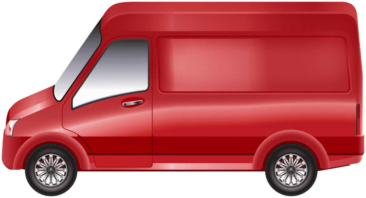 Red van clipart best image