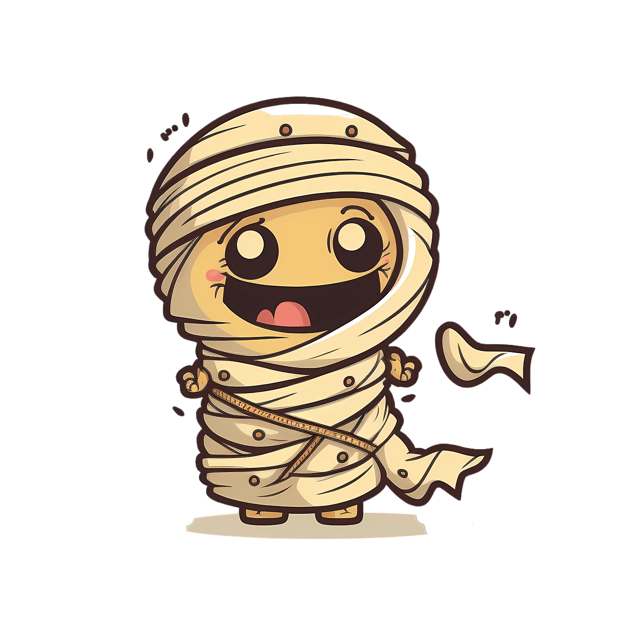 Halloween mummy chibi image clipart