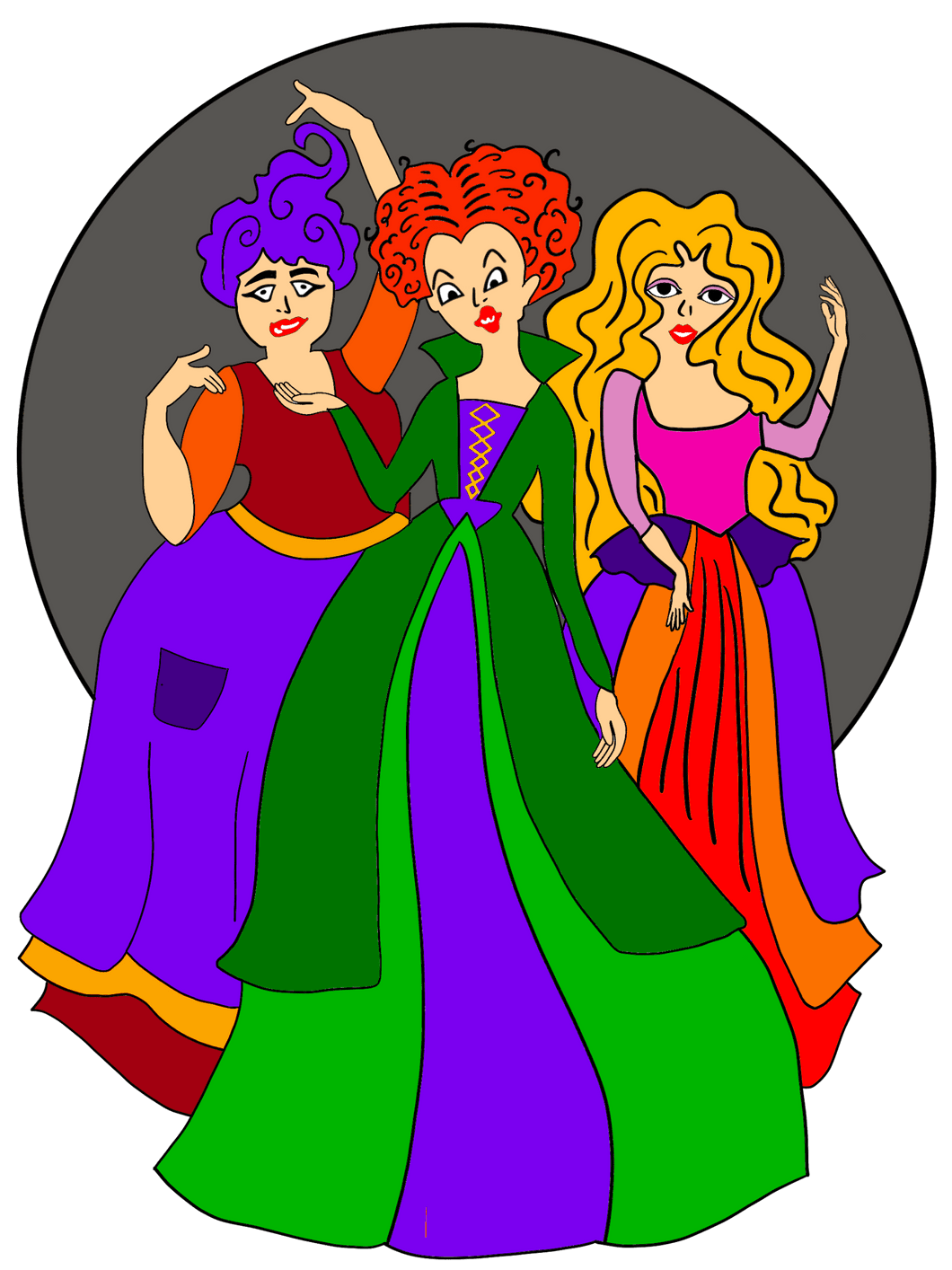 Sanderson sisters hocus pocus oz straight tumbler template clipart free