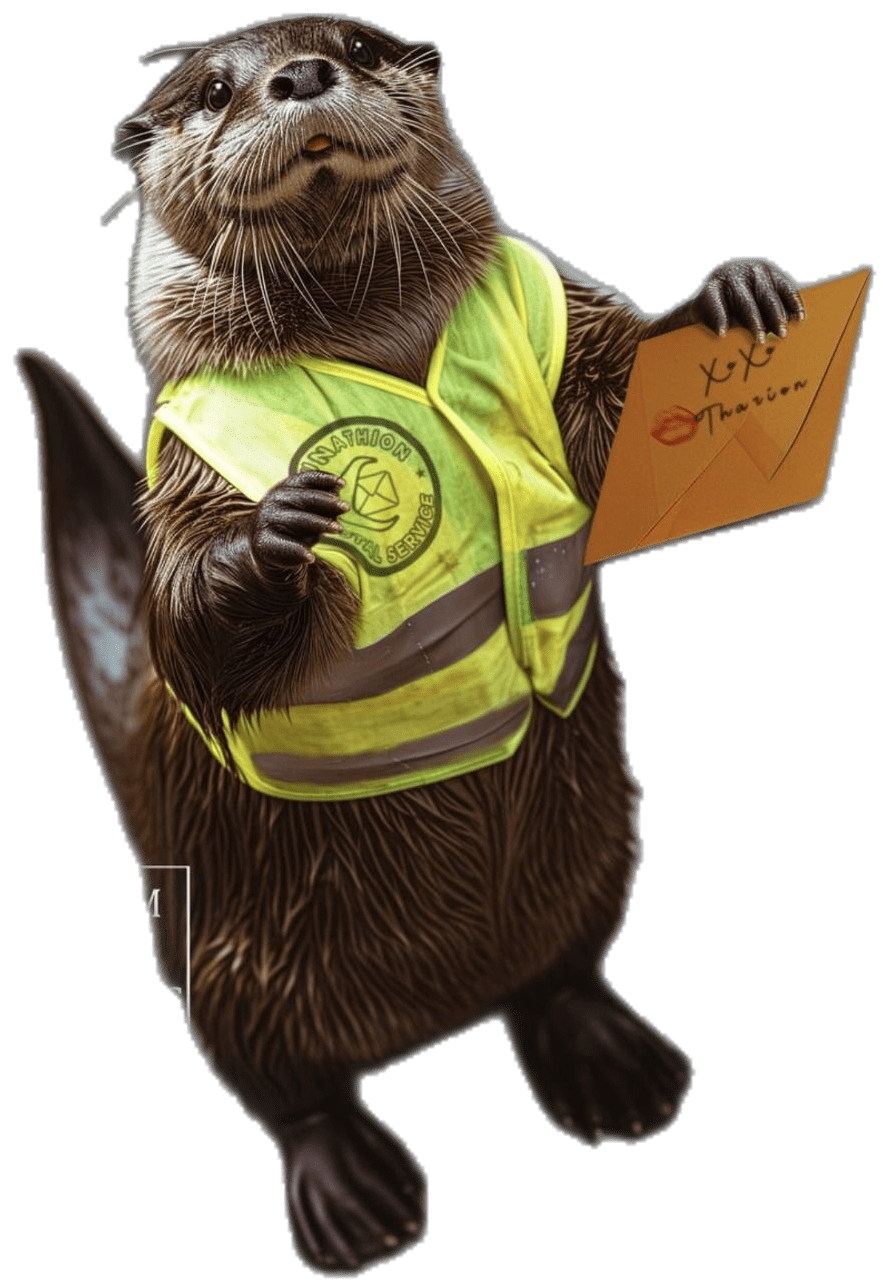 Fitzroy the mes nger otter clipart picture