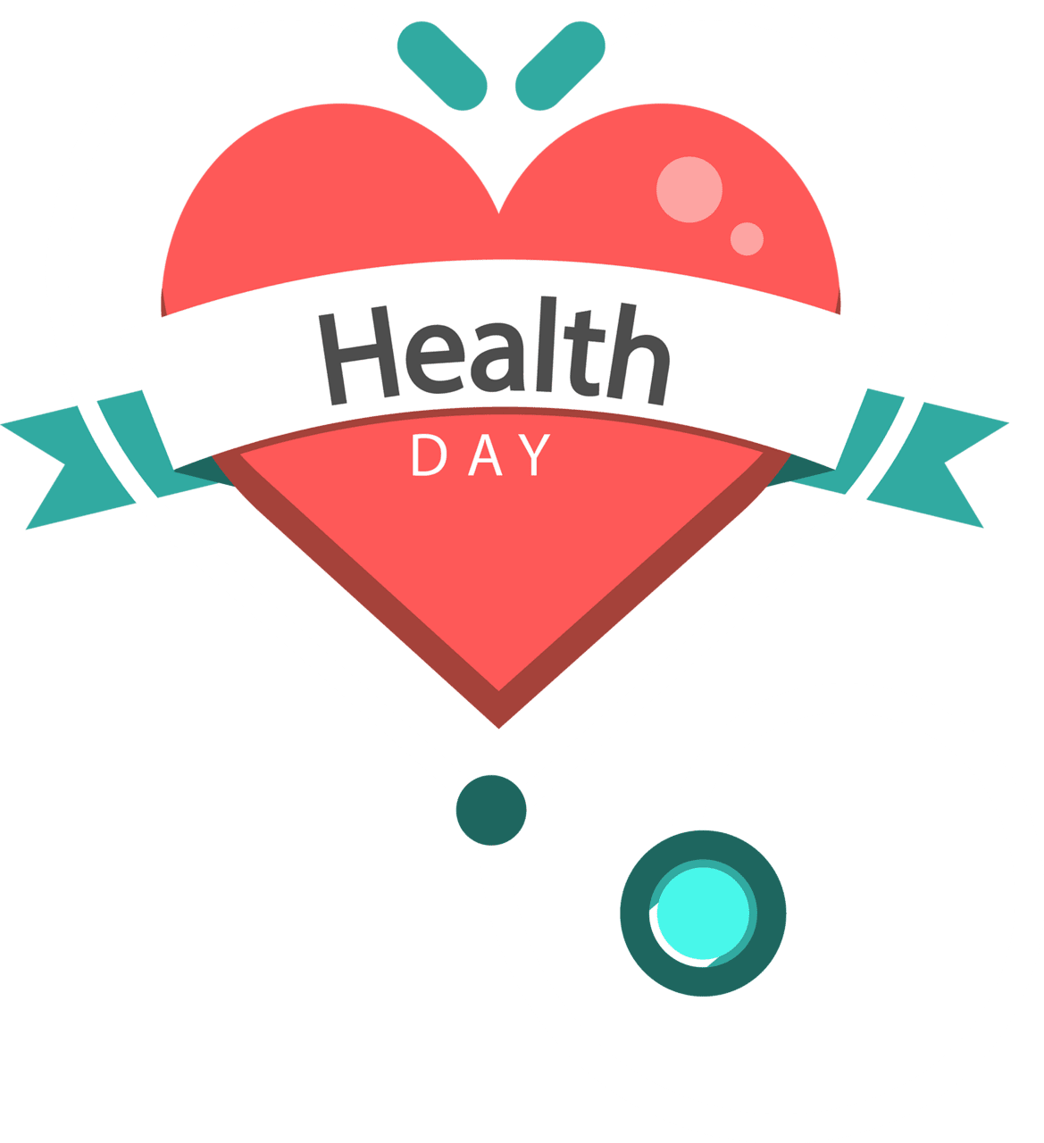 Health heart day vector clipart 2