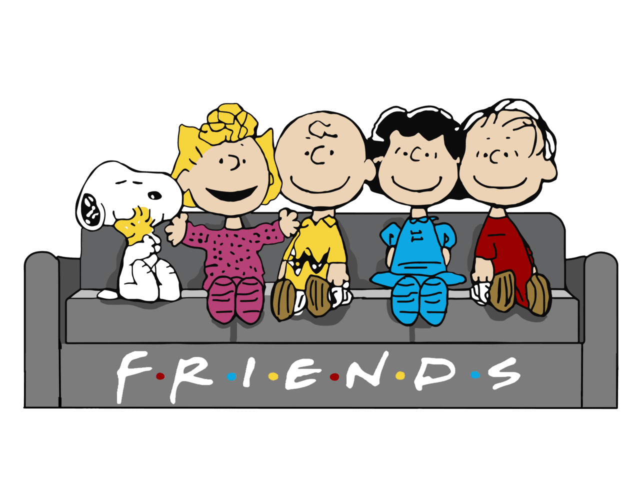 Friends snoopy clipart transparent