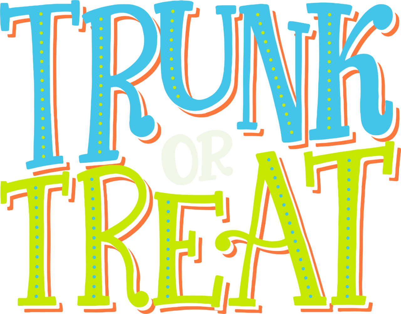 Trunk or treat trunkortreat logo the island church clipart