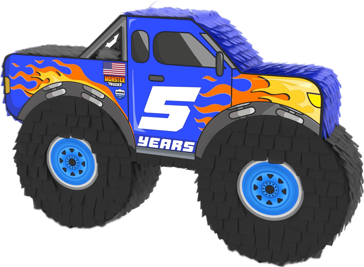 Monster truck pin page clipart transparent