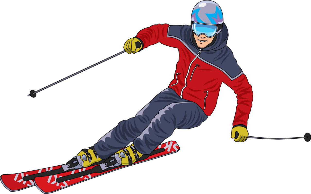 Ski vector clipart images 2