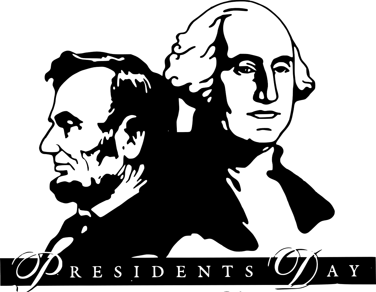 Presidents day president and happy wives club clipart background