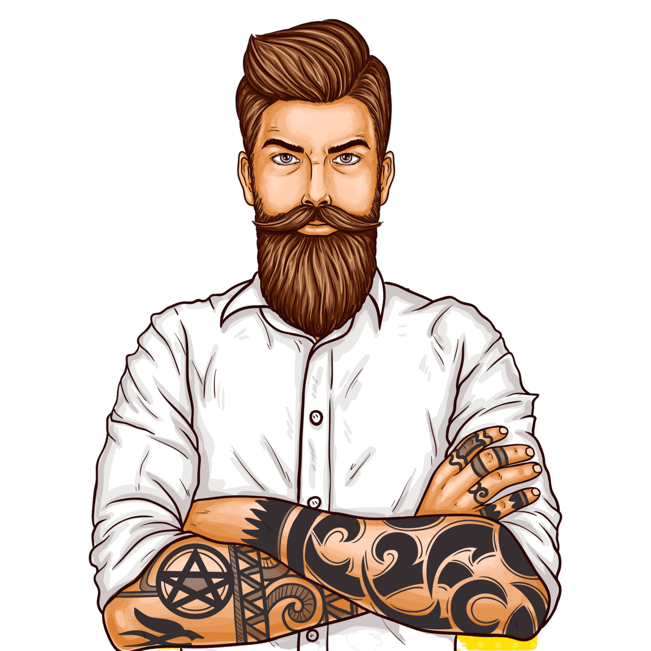 Tattoo tee shirts clipart vector