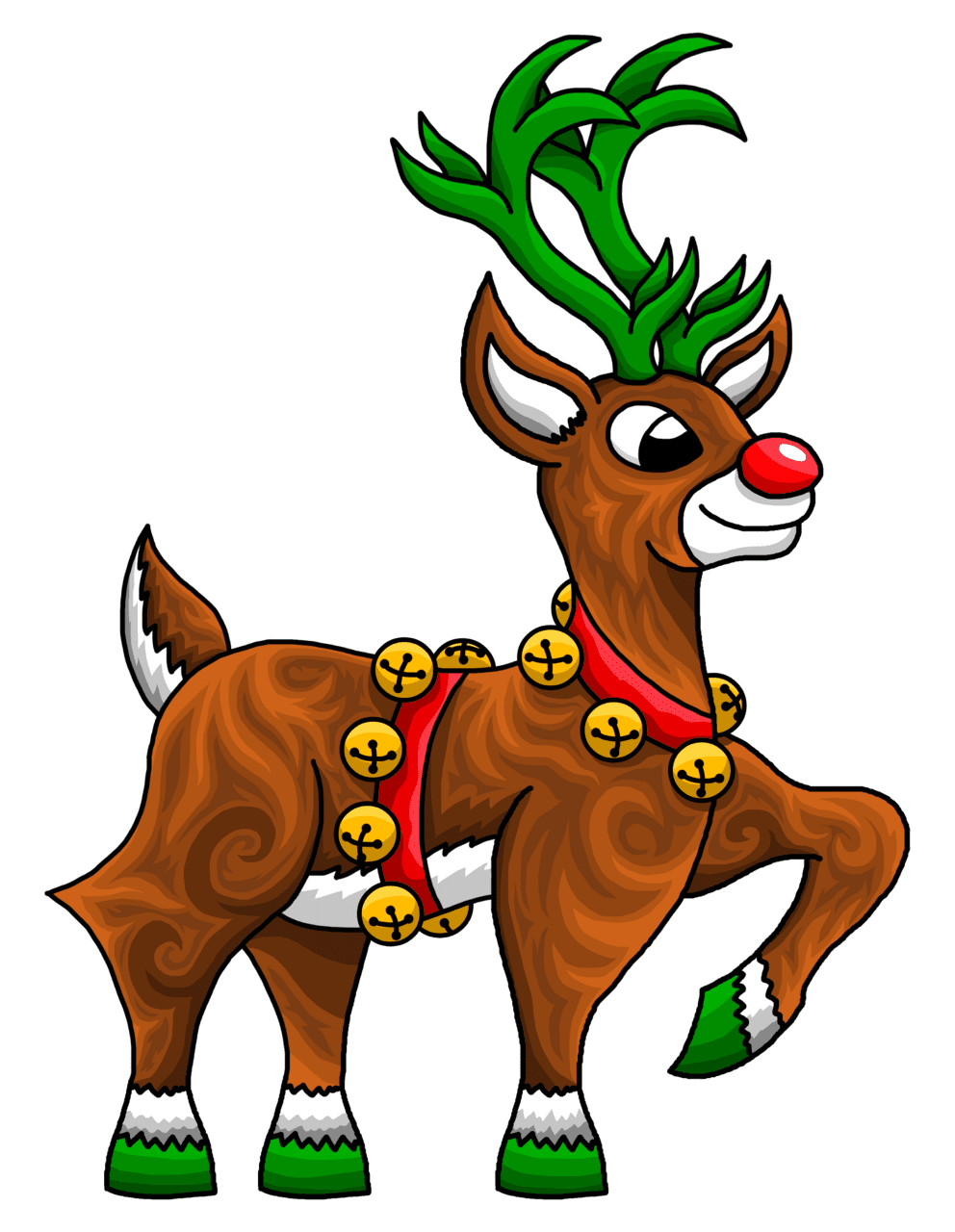 My drawing of rudolph christmasholiday clipart photo