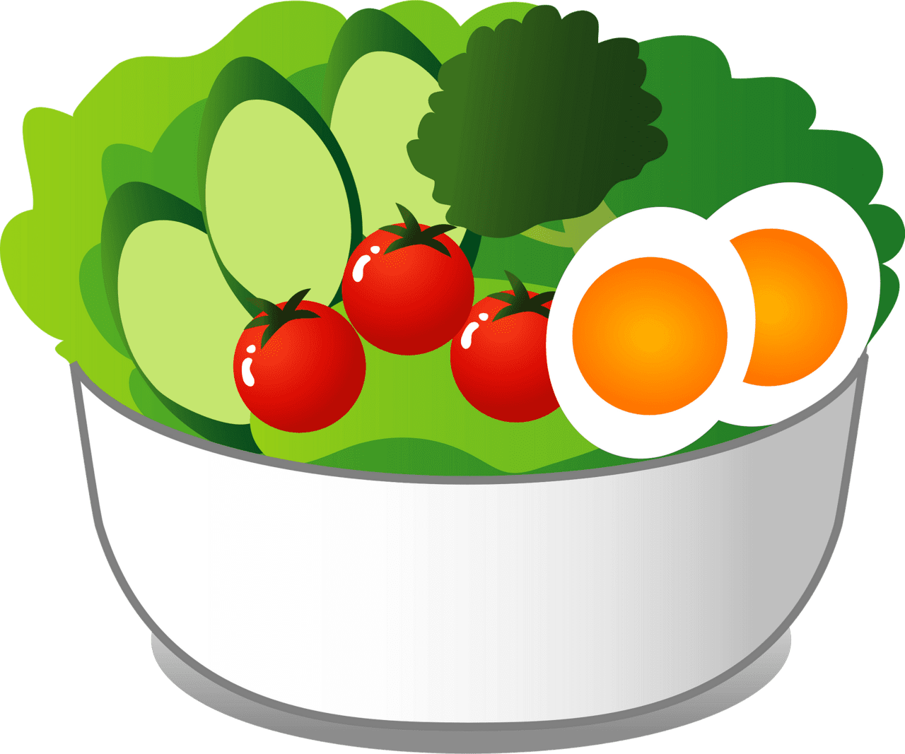 Salad food vector clipart images 3