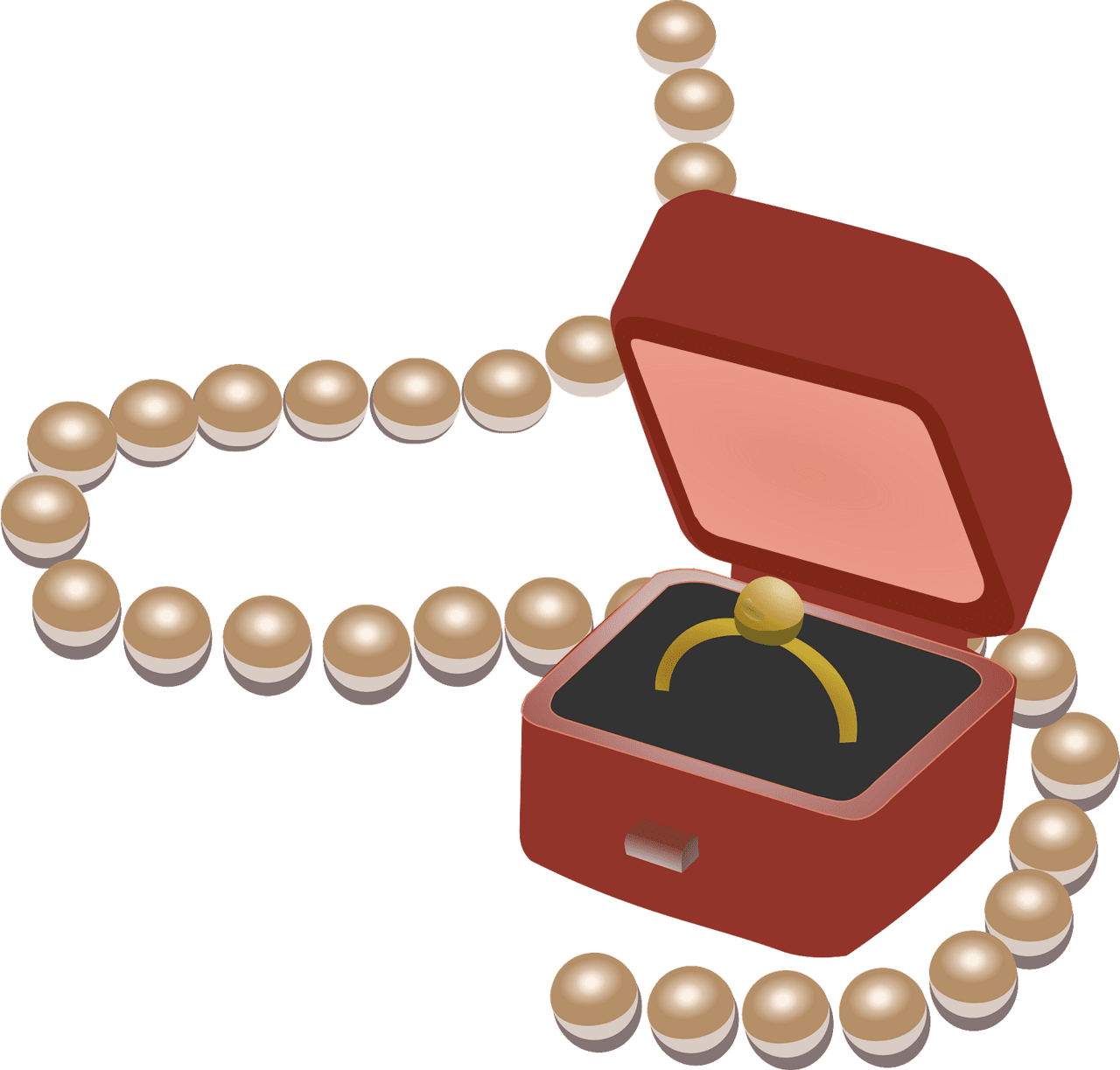 Jewelry jewellery box vector clipart images