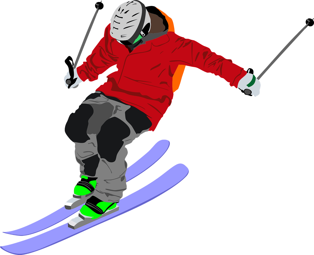 Ski vector art graphics clipart