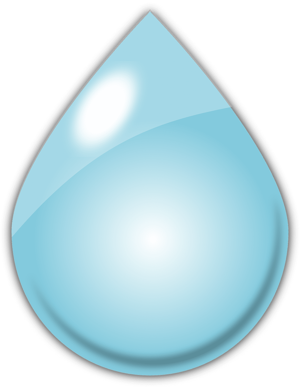 Water drop blue vector graphic clipart