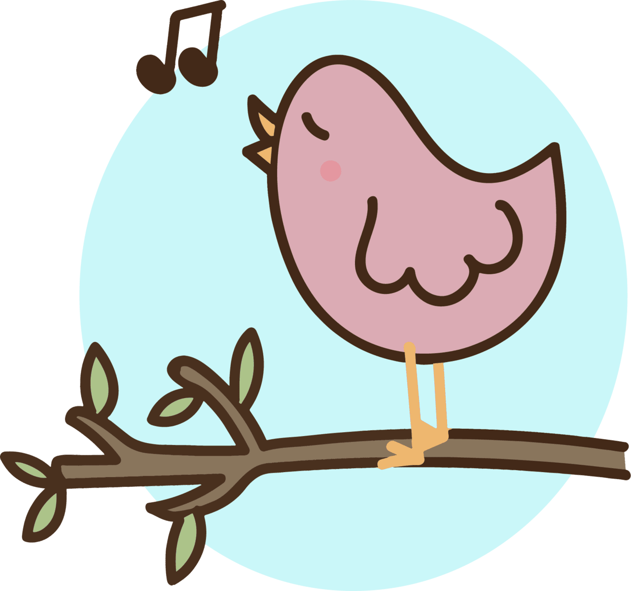 Singing bird to sing hyip vector graphic clipart