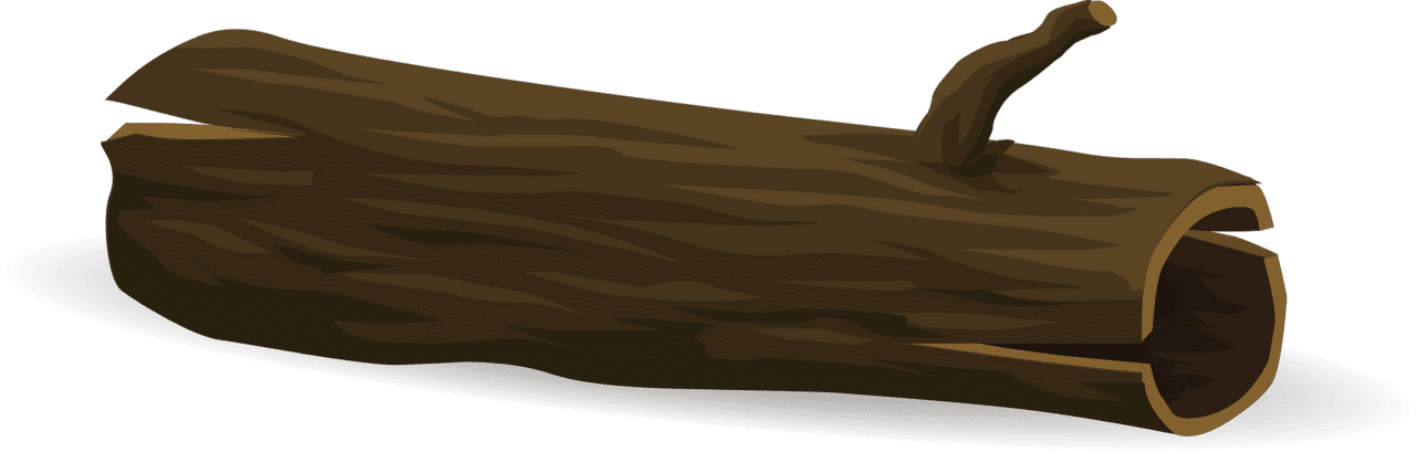 Dead tree log vector clipart images