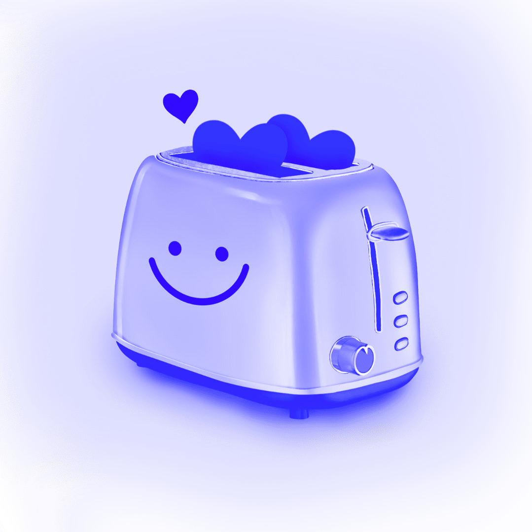 Toaster about clipart vector