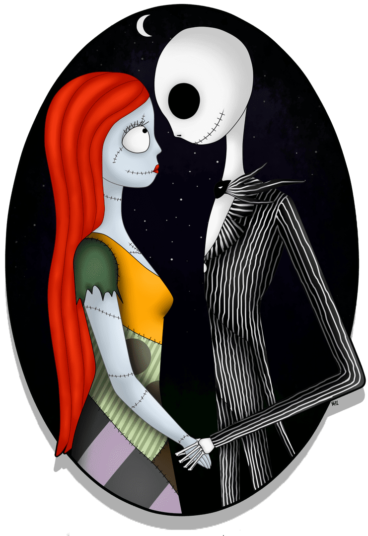 Nightmare before christmas jack and sally by alwaysforeverhailey deviantart clipart clip art