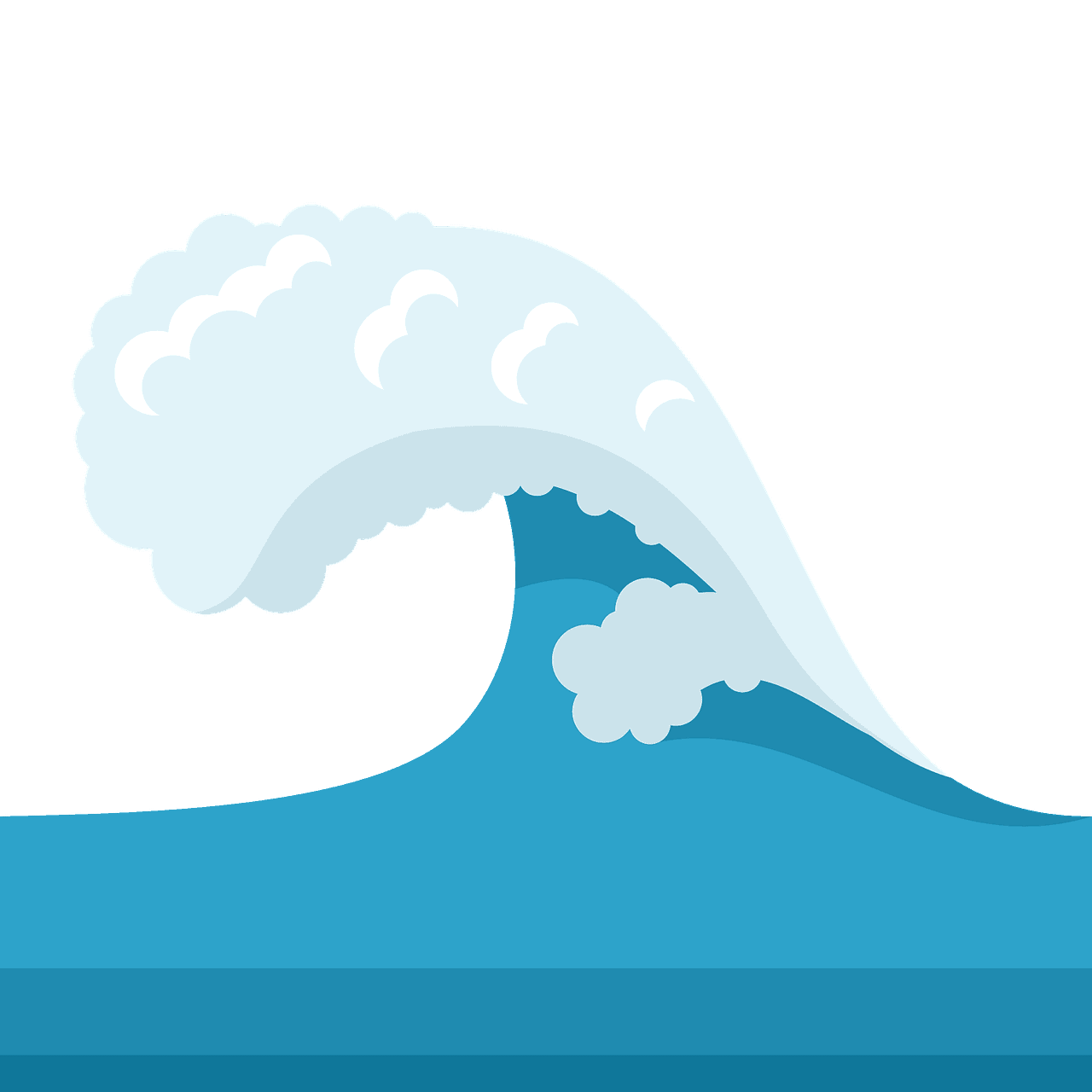 Ocean waves splash sea wave vector clipart images
