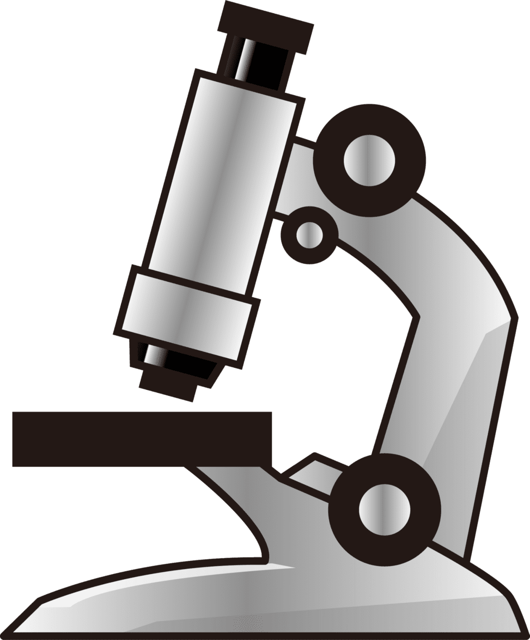 Microscope emoji for clipart logo