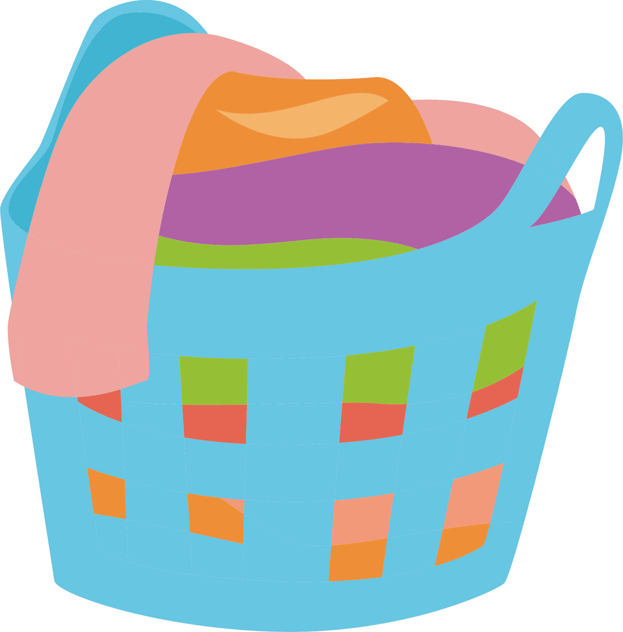 Laundry basket vector clipart images