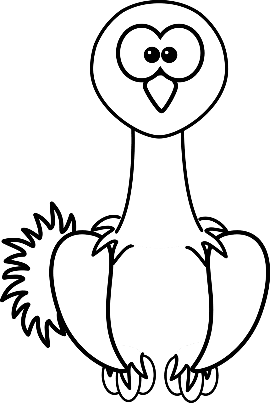 Turkey black and white pin page clipart free