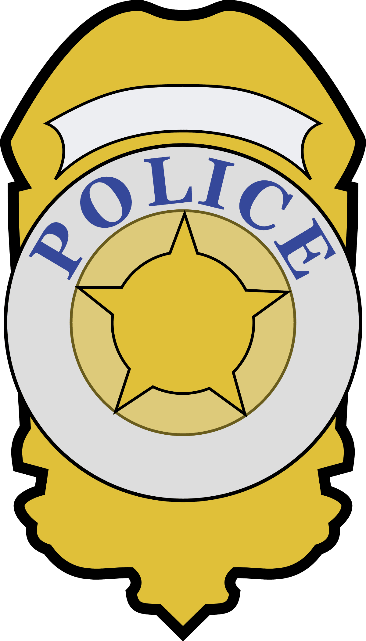 Police badge law forcem stub clipart transparent