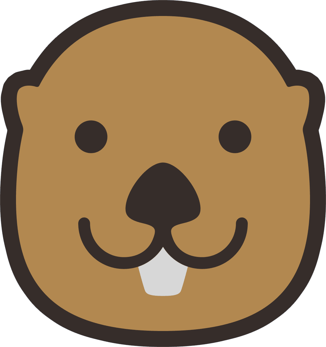 Otter clipart face image with no background