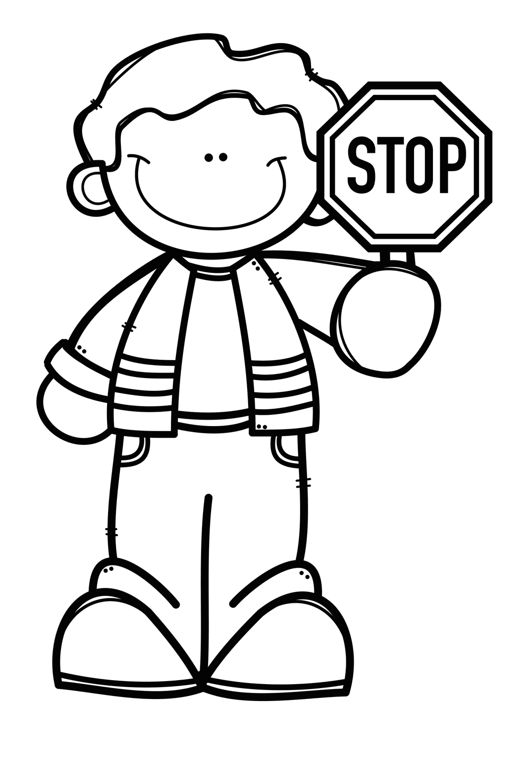 Stop pin page clipart picture 2