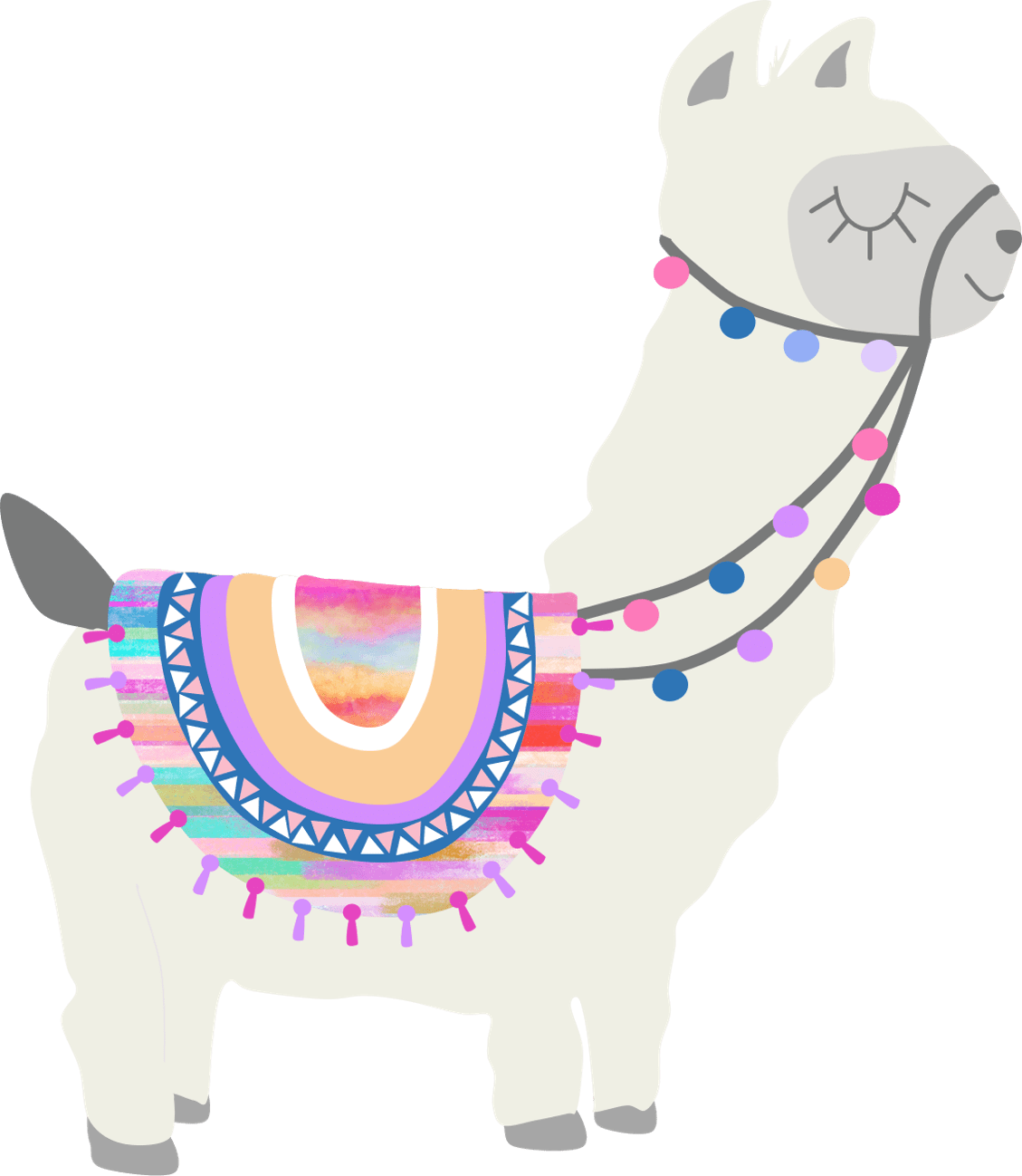 Llama pin page clipart background