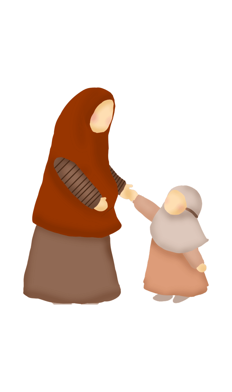 Mother canva muslimah clipart transparent