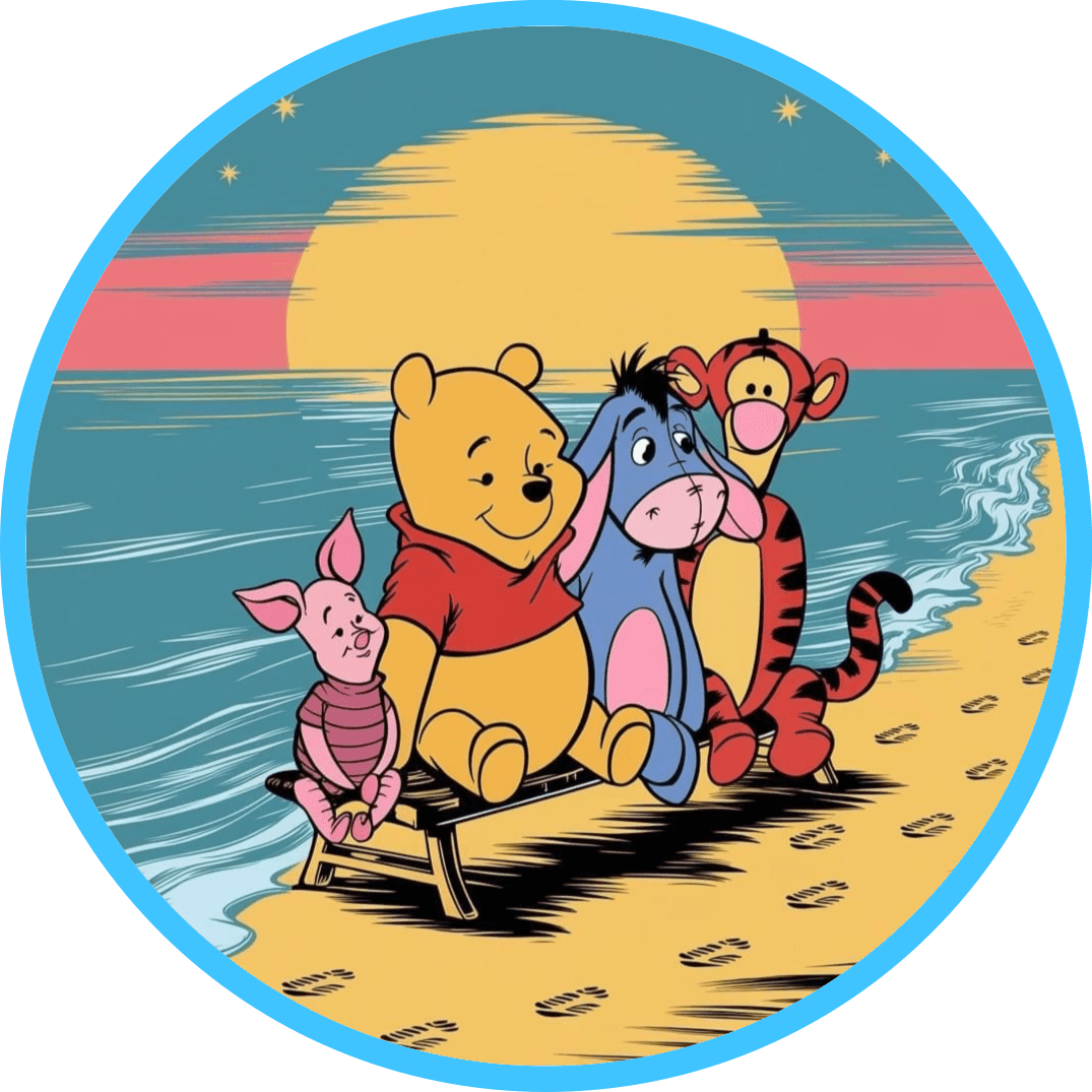 Pooh page clipart free