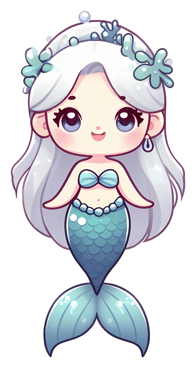 Mermaid tail best magical stickers clipart free