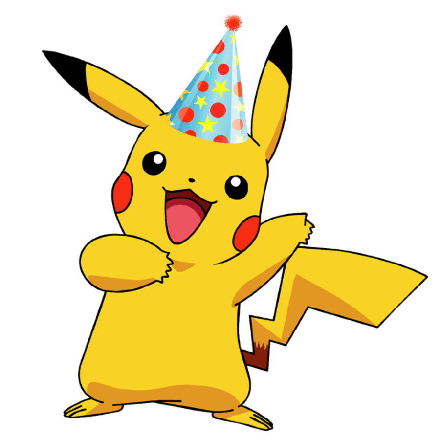 Pikachu cumplea os clipart transparent