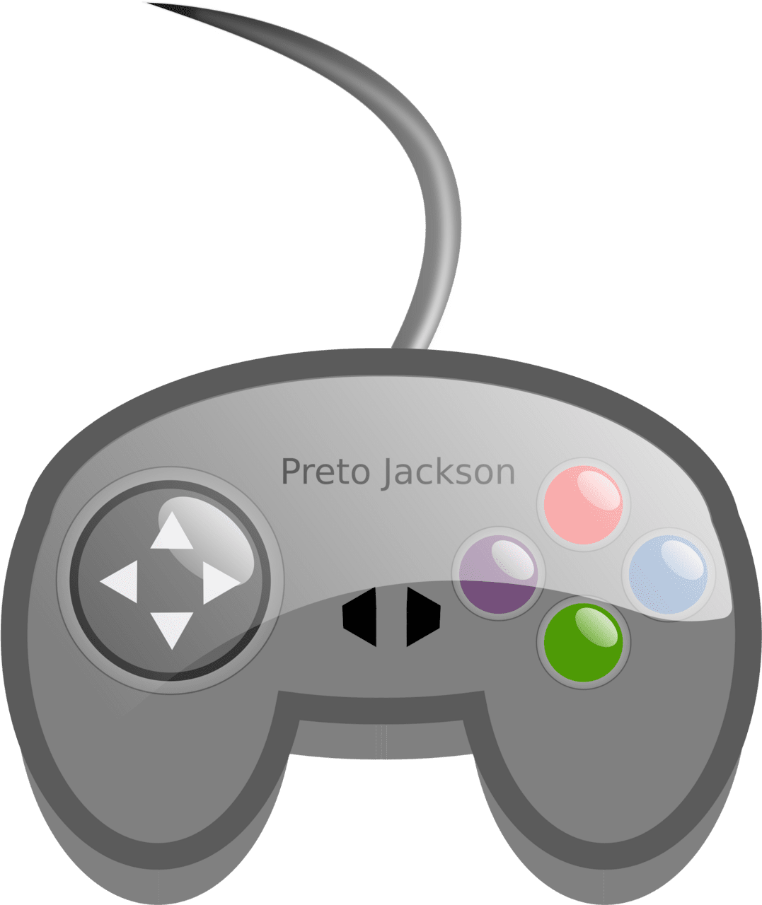 Video game controller clipart logo