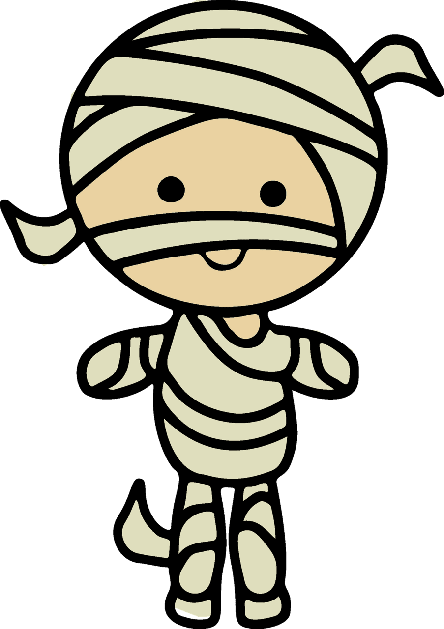 Chibi mummy vector clipart images