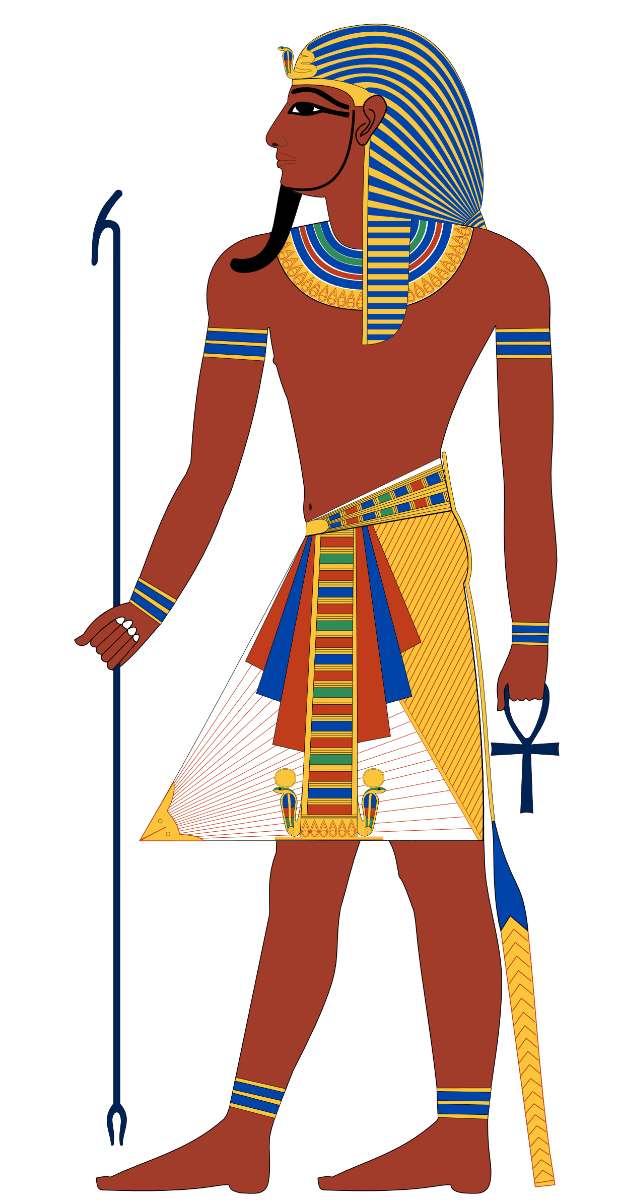 Mummy ancient egyptian pharaoh drawing clipart vector