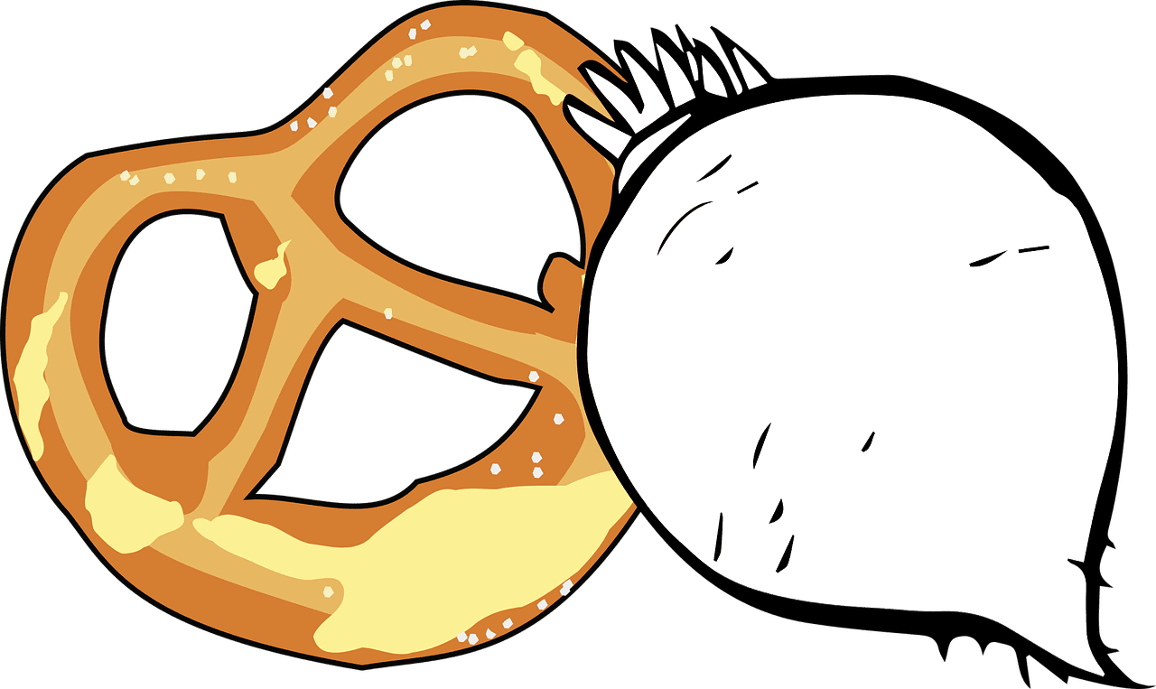 Pretzel vector art graphics clipart