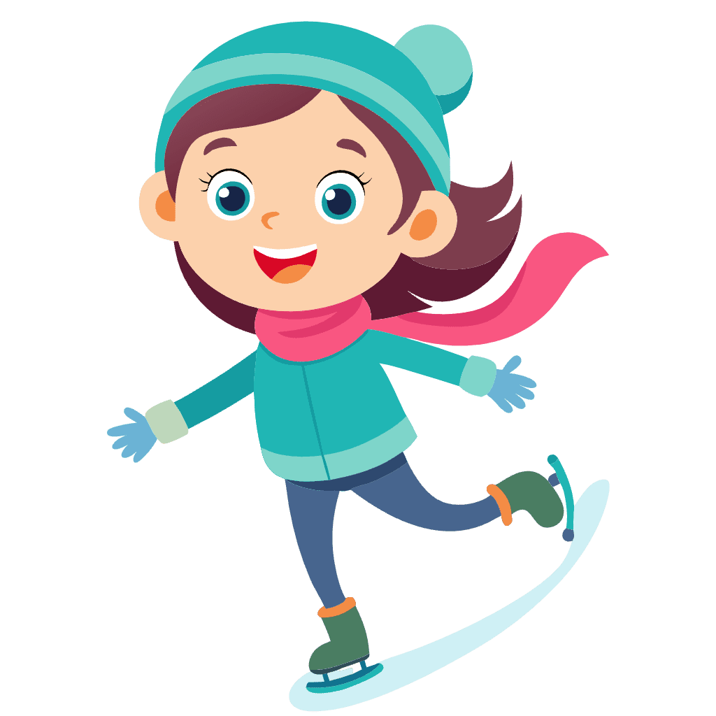 Ski ice skating clipart vector imag neoclipart cartoon