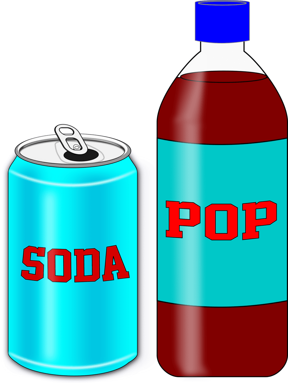 Soda big image soft drink can clipart with no background