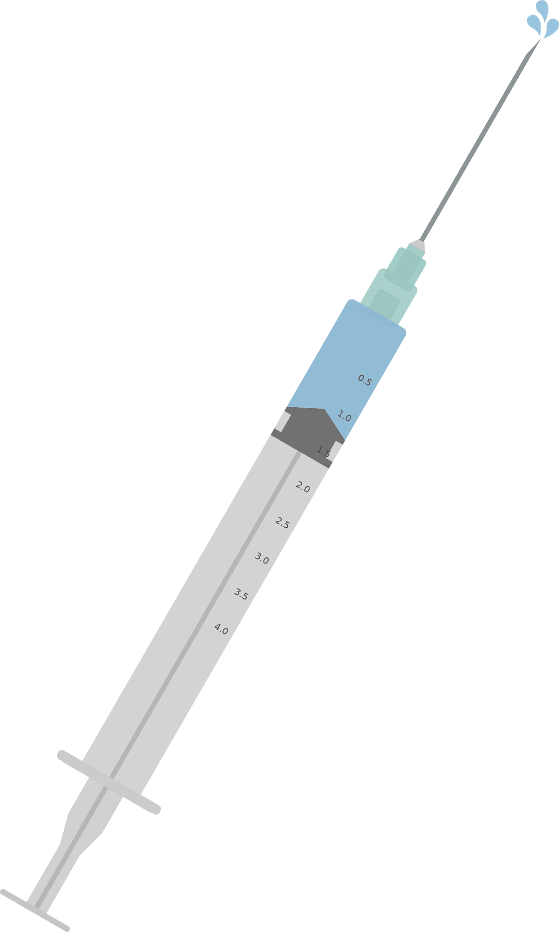 Syringe and needle vector clipart images 2