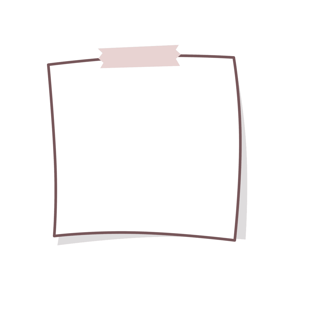 Sticky note pin page clipart image