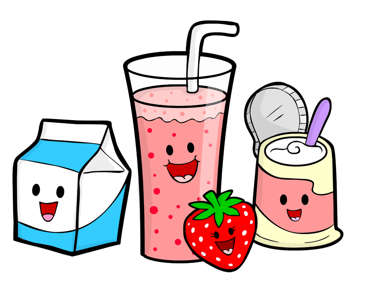 Healthy drinks clipart free