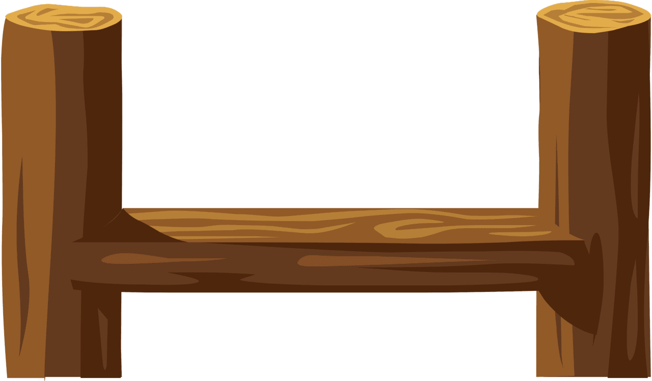 Brown log ladder vector clipart images