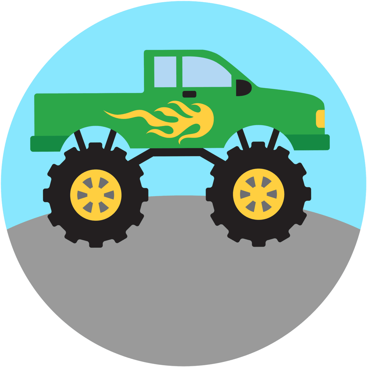 Monster truck backpack clipart clip art