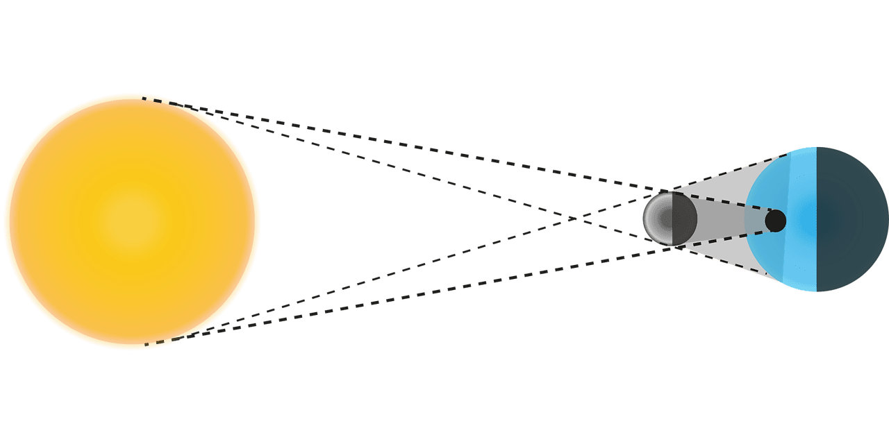 Solar eclipse sun nature vector graphic clipart