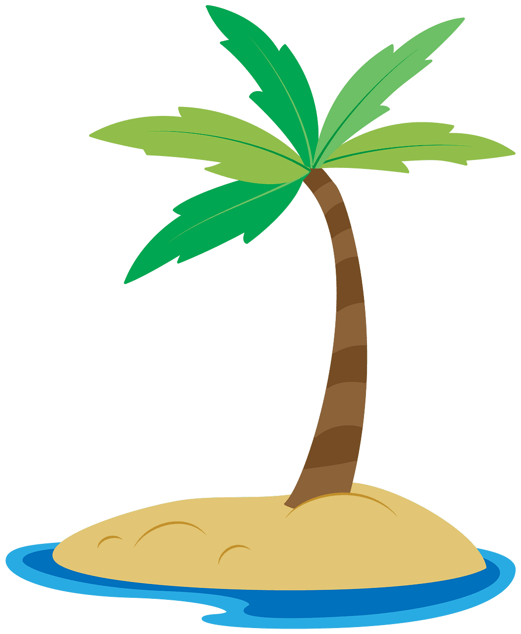 Island vector clipart images 4