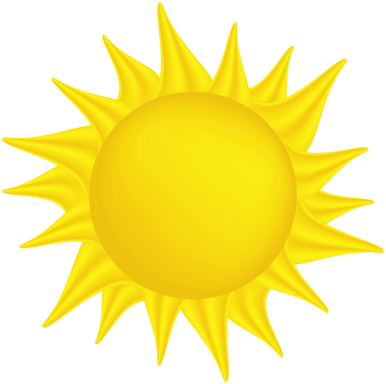 Sunlight yellow sun clipart vector